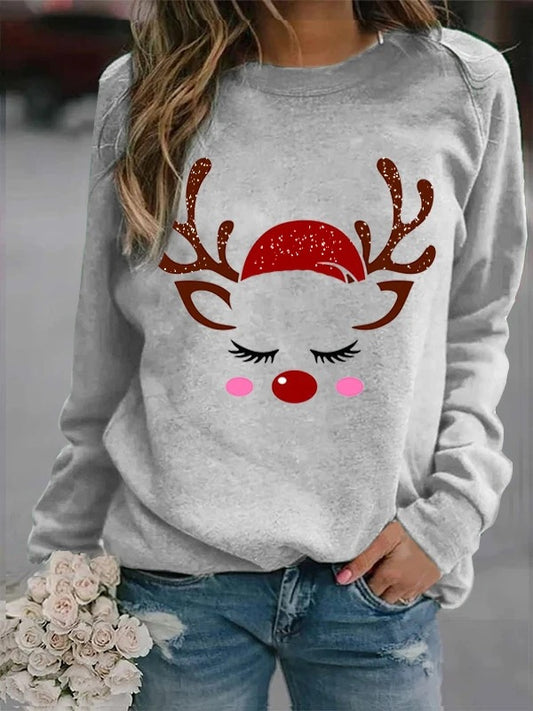Eyelash | Santa Rudolph Fleece Christmas Sweater