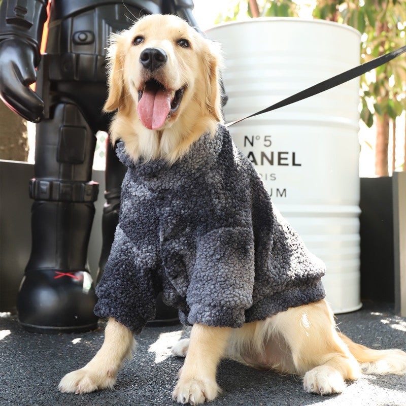 Plush Dog Sweater for Medium to Large Dogs