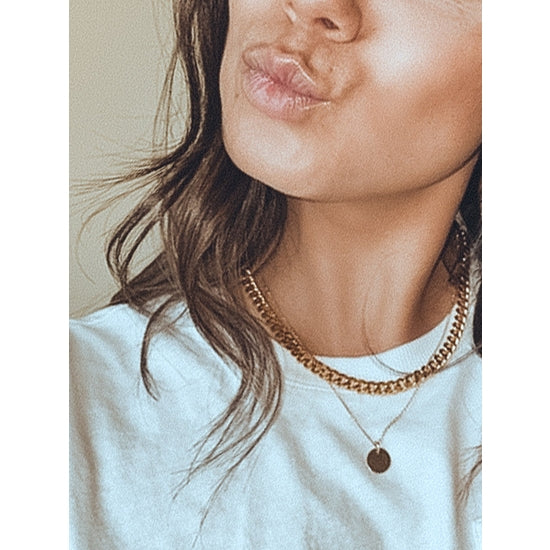 Handmade Chunky Curb Chain Necklace