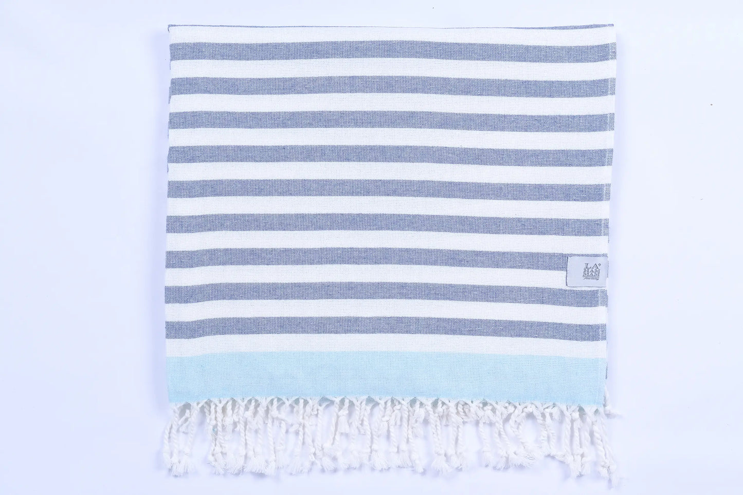 Magnolia Peshtemal Pure Turkish Cotton Beach Towel - Aqua