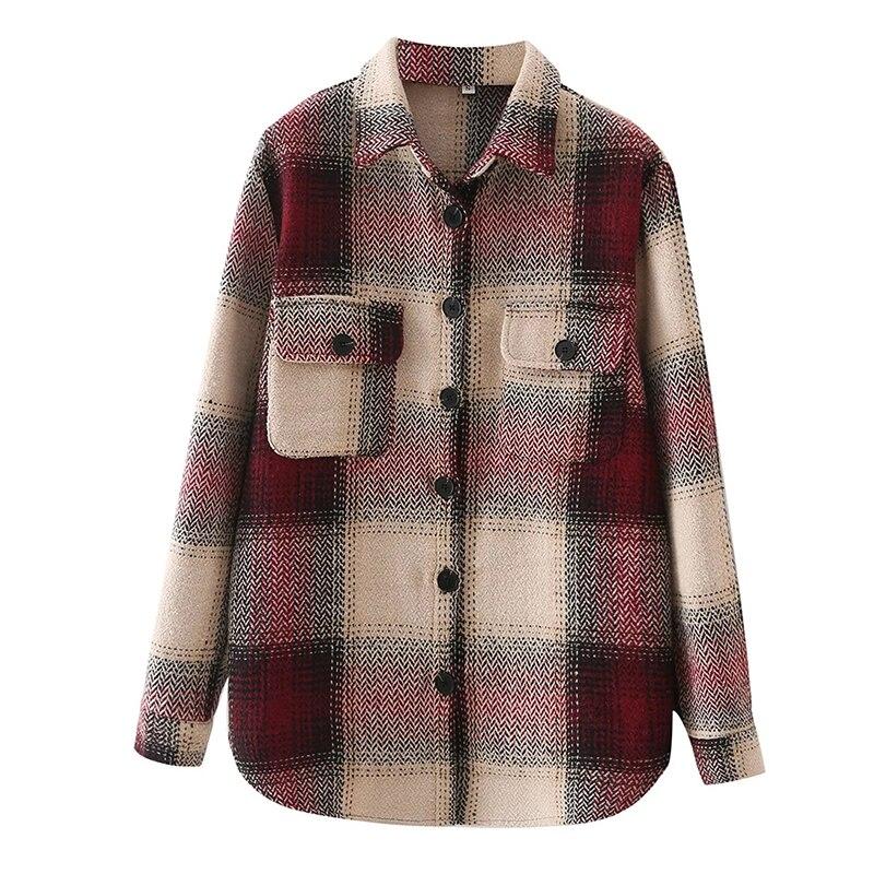 Vintage Plaid Tweed Shacket