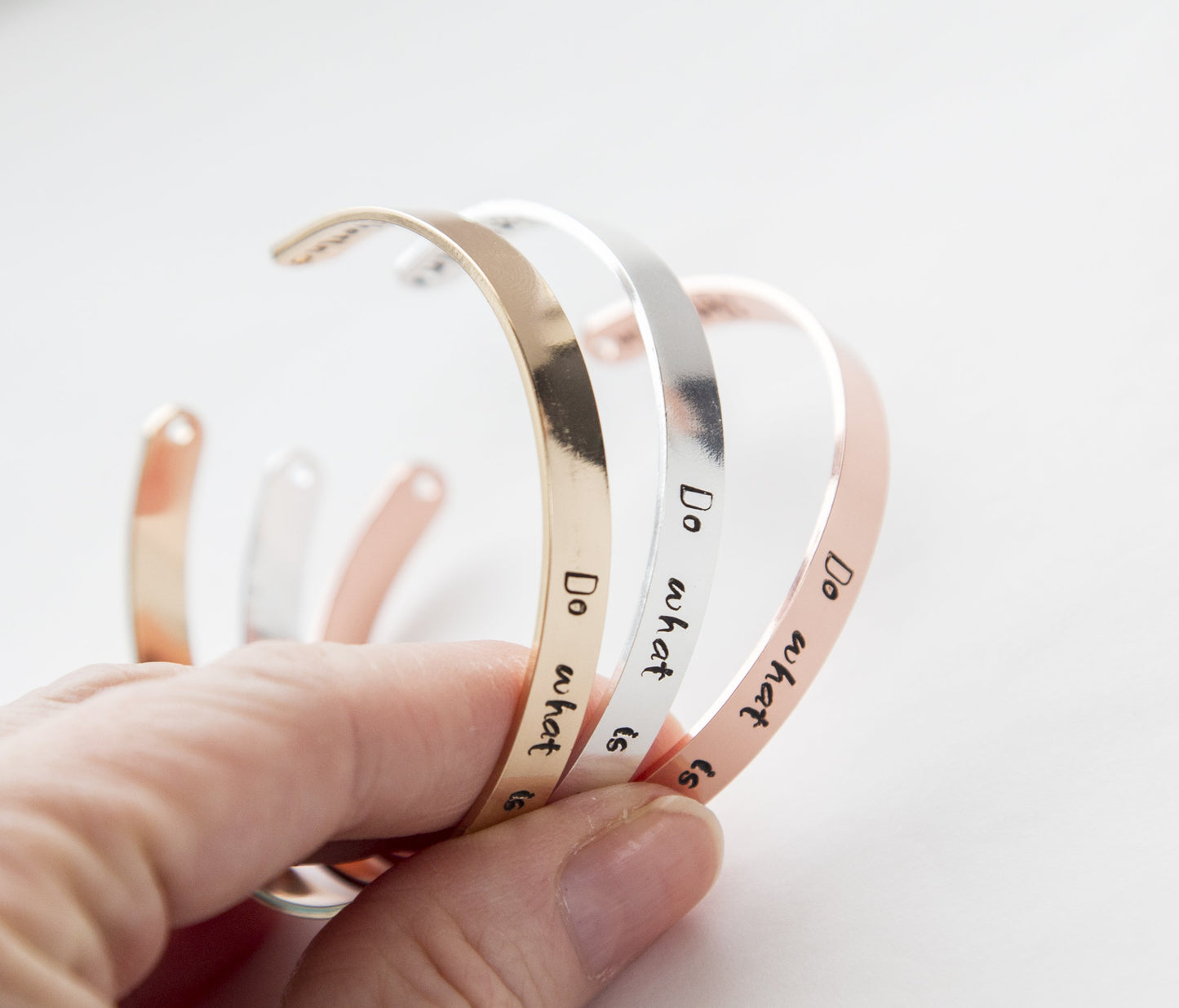 She Believed She Could so She Did bracelet, hand stamped cuff