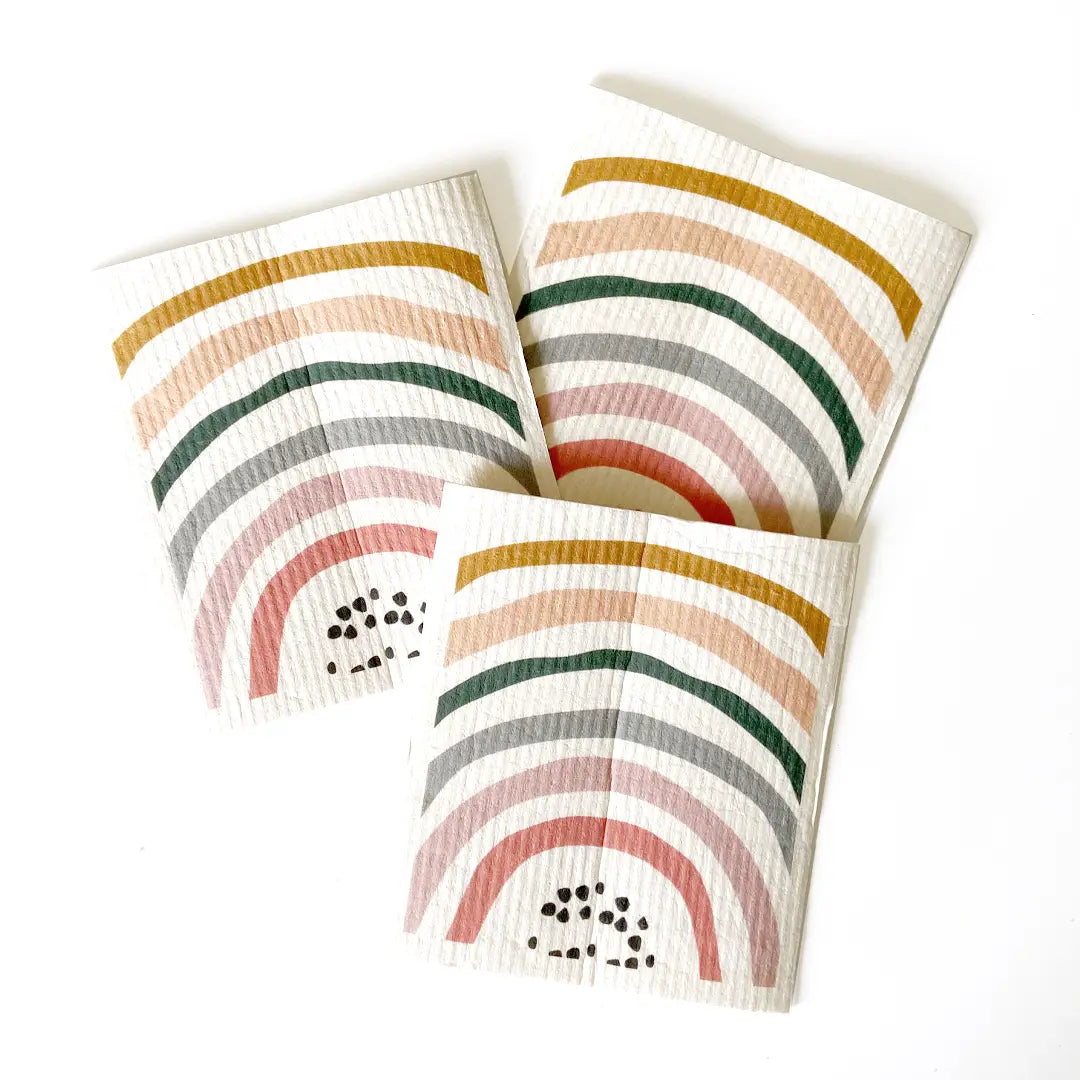 3pc Set of Reusable Dishcloths- Prism