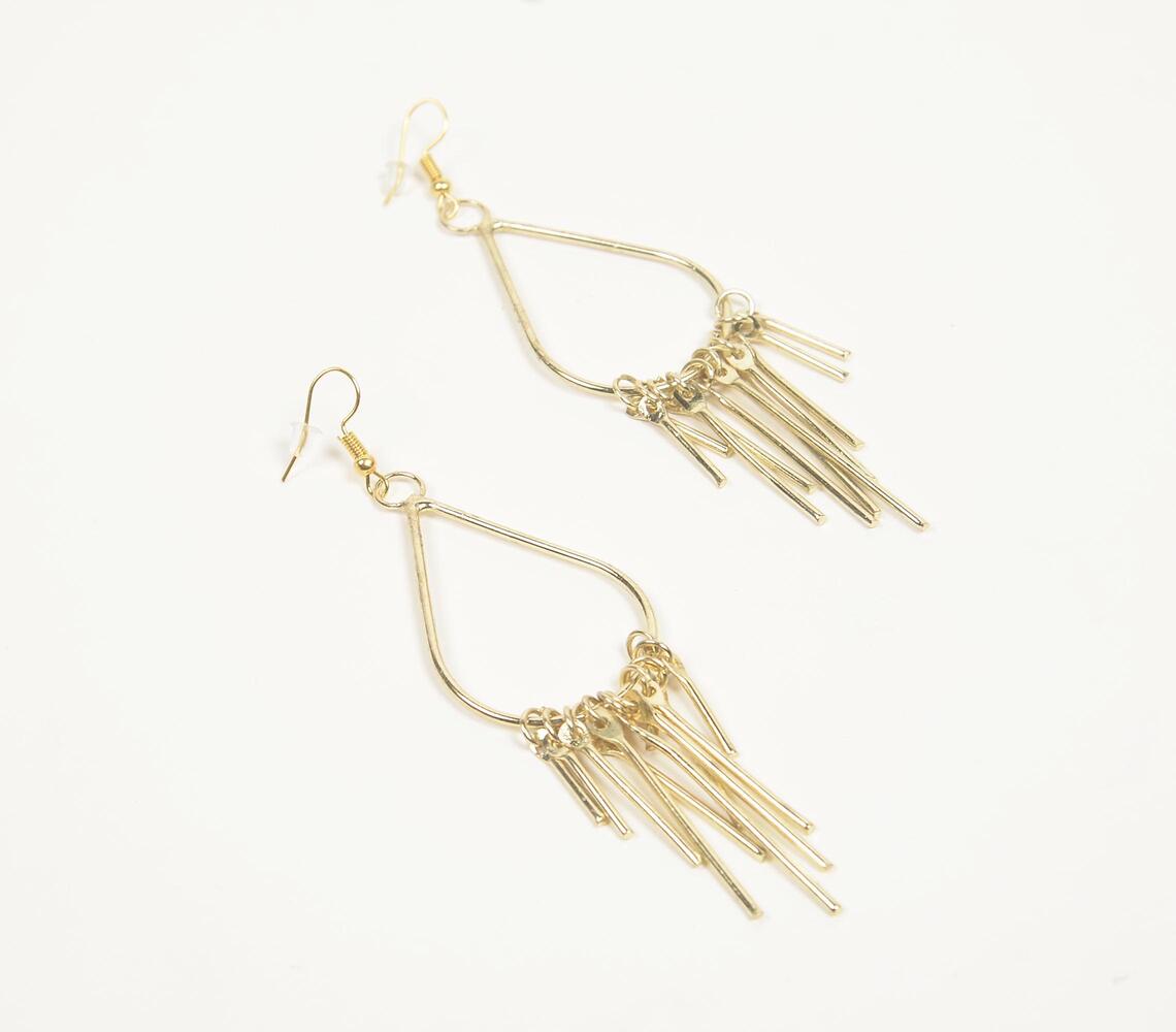 Statement Brass Drop Earrings