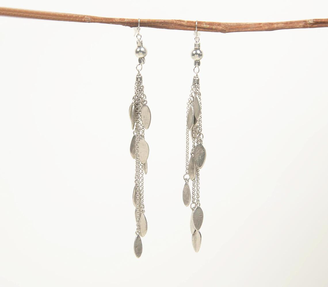 Metallic Leaf Charms Drop earrings