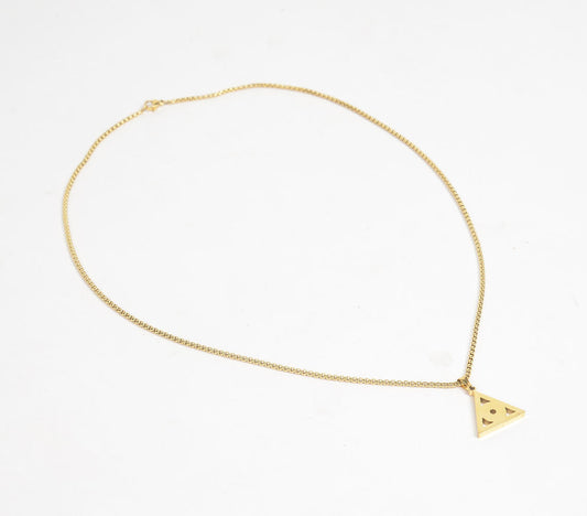 Minimal Golden-Toned Evil Eye Locket