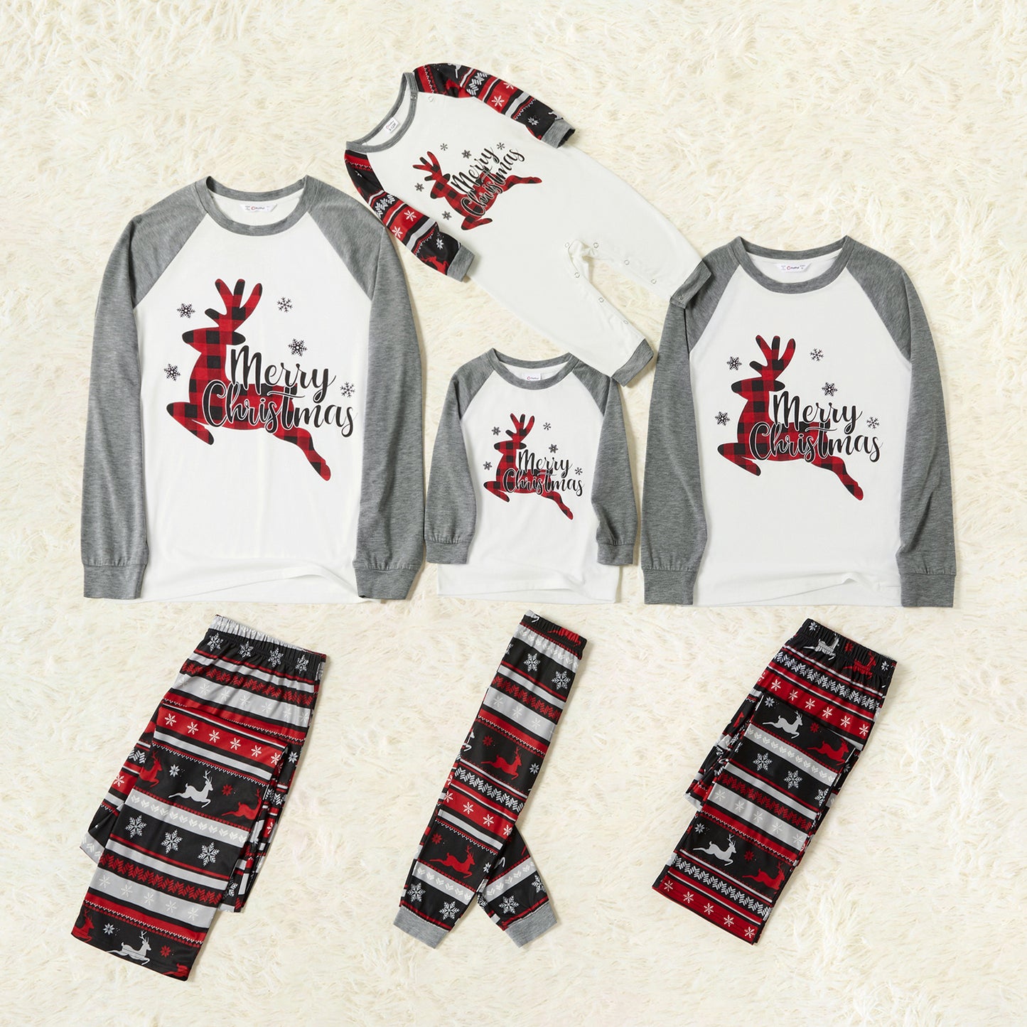 Merry Christmas Baseball Shirt Pajama Set