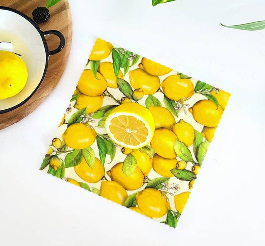 3 Pack Beeswax Food Wraps - Lemons