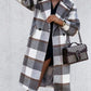 Modern Mid-length Women's Plaid Coat