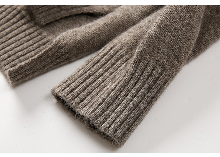 Autumn and winter long-sleeved high-neck sweater