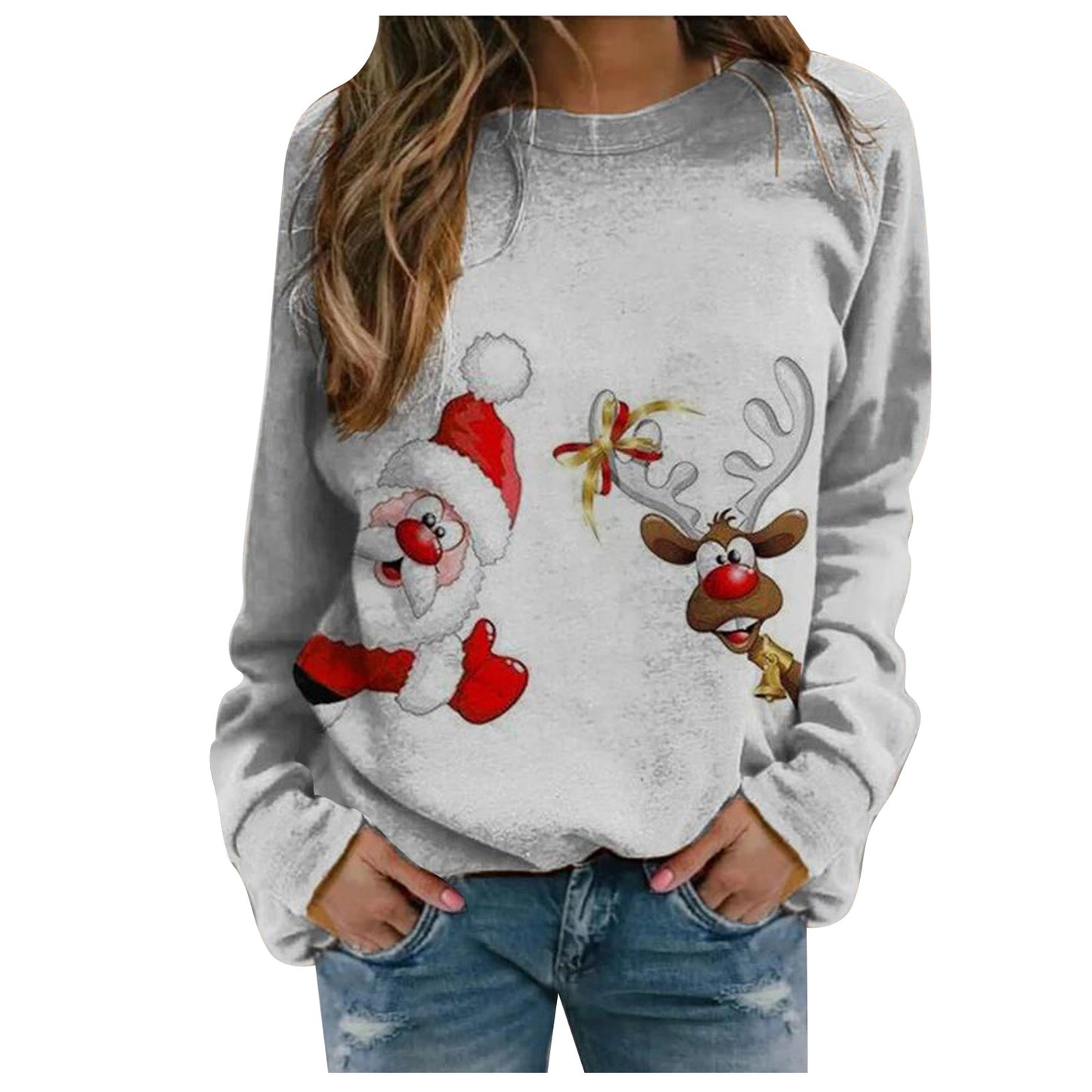 Eyelash | Santa Rudolph Fleece Christmas Sweater