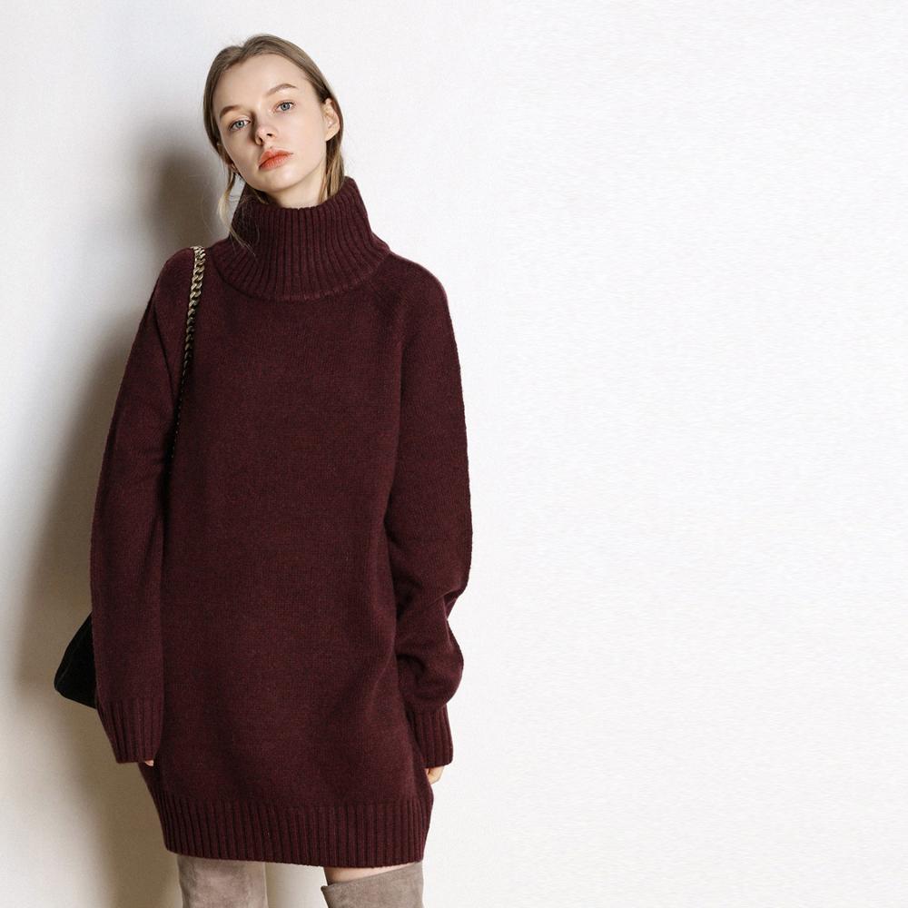 Loose and lazy sweater base dress