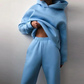 Women's Casual Hooded Sweater Two-piece Suit