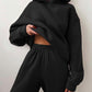 Women's Casual Hooded Sweater Two-piece Suit