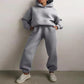 Women's Casual Hooded Sweater Two-piece Suit