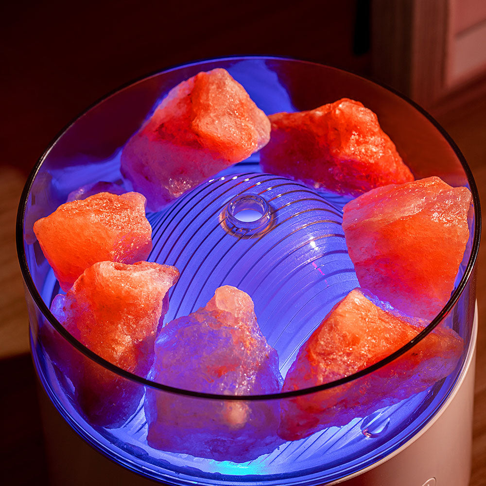 Cool-Mist Impeller Air Humidifier Crystal Salt Aroma Diffuser