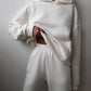 Women's Casual Hooded Sweater Two-piece Suit