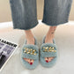 Stylish Fluffy House Shoes with Chain