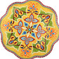 Underglaze patterned  plates