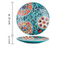 Underglaze patterned  plates