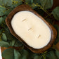 Carved Bowl Scented Hand Poured Candle