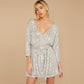 Holiday Sequin Evening Dress