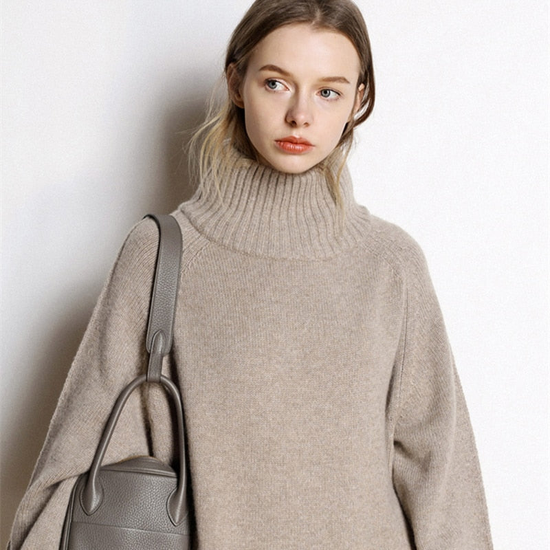 Loose and lazy sweater base dress