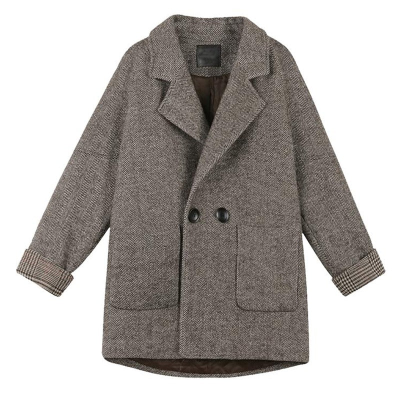 Tweed Wool Commuter Coat