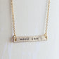 Mama bear necklace, mama and bear cub necklace, hand stamped bar