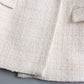 Double Breasted Tweed Blazer Coat