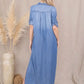 CHABREY BLUE MIDI DRESS