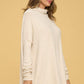 Long Sleeve Open Back Pullover Top