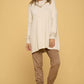 Long Sleeve Open Back Pullover Top