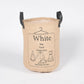 Jute & PU Leather Laundry bags (set of 6)