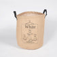 Jute & PU Leather Laundry bags (set of 6)
