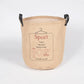 Jute & PU Leather Laundry bags (set of 6)