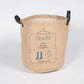 Jute & PU Leather Laundry bags (set of 6)