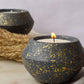 English Lavender Wax Poured Noir Concrete Jar Candle