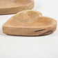 Heart-Shaped Mango Wood Snack Trays (set of 2)