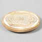 Hand Carved Mango Wood Mandala Trivet