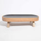 Enamelled Mango Wood Stand Serving Tray