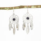 Silver-Toned Dreamcatcher Dangle Earrings
