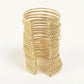 Statement Brass Tall Cuff Bracelet