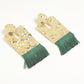 Forest Fringed Beaten Brass Earrings