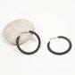 Gold-Toned Iron Black Hoop Earrings