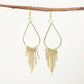 Statement Brass Drop Earrings