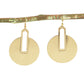 Minimal Brass Cymbal Earrings
