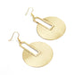 Minimal Brass Cymbal Earrings