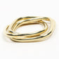 Interlinked Squares Brass Bangle