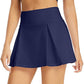 Pleated Sports Skirt with built-in shorts
